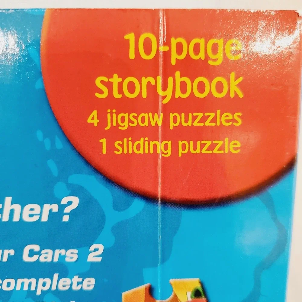 Disney Pixar Cars Sliding Puzzle Story‎ Book with 4 Puzzles Inside Unused